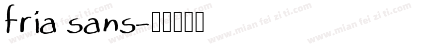 fria sans字体转换